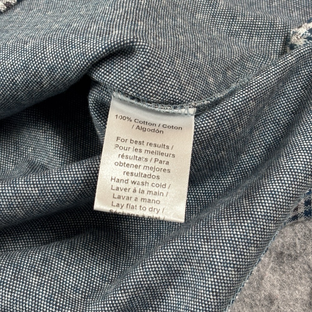 Todd Snyder Long Sleeve Sweater Polo Knit Shirt Men's Size L Micro Check Cotton - Picture 8 of 8